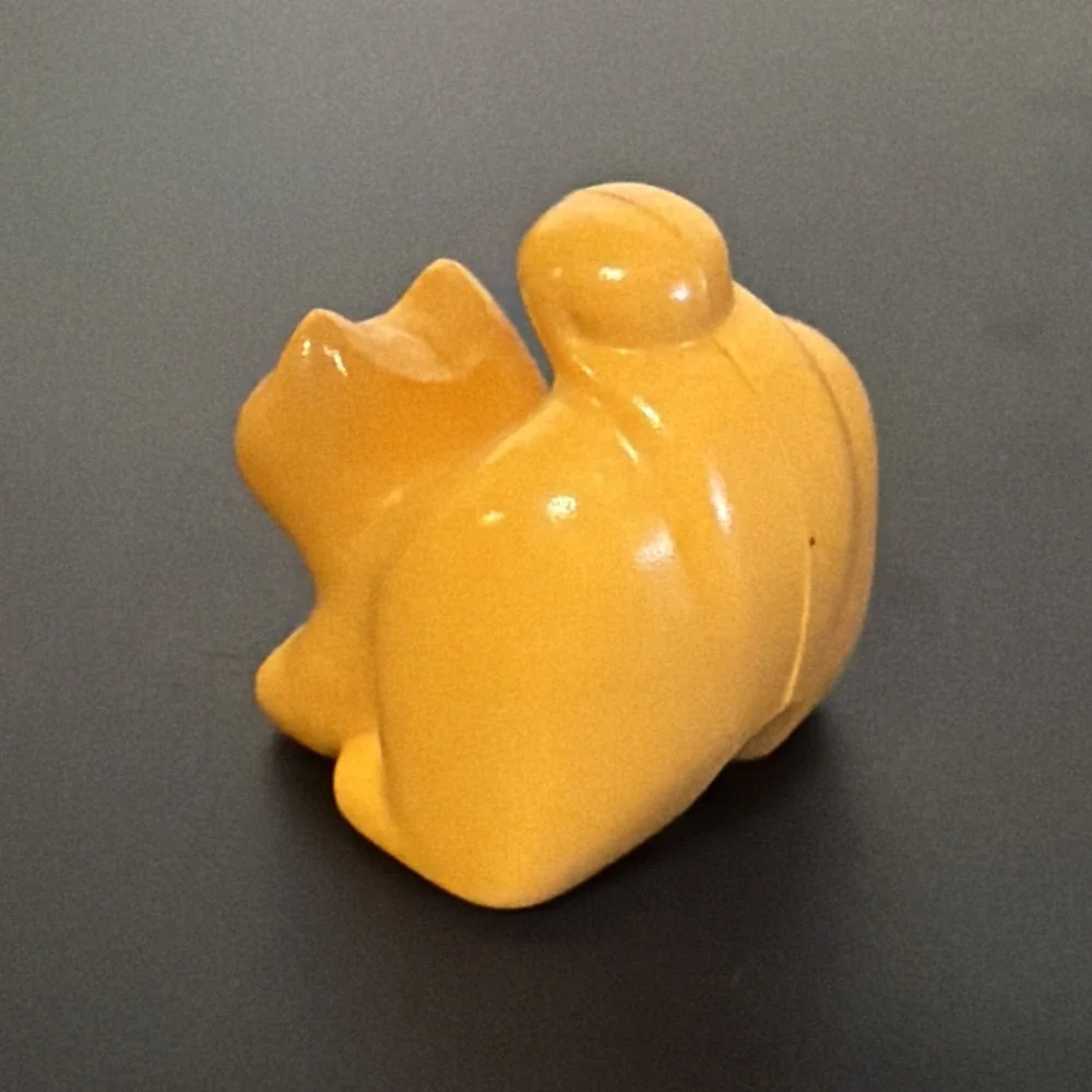 HTF  Vintage Little Tikes Dollhouse Orange Kitty CAT  Pet Figure - RARE